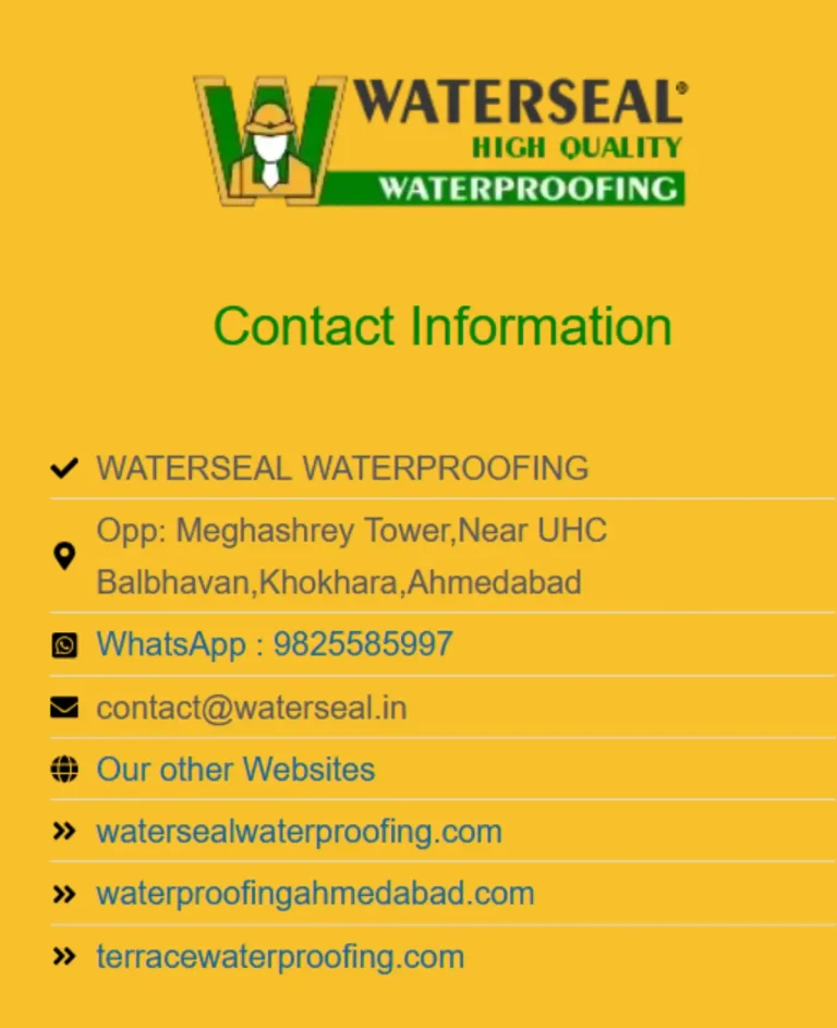 Waterseal Contact वॉटरसील वॉटरप्रूफिंग से संपर्क करें